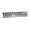 K Tool International KTI-27421 21Mm X 3/8" Drive 12-Point Metric Deep Chrome Socket [Ea]