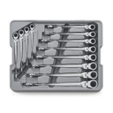 12 Piece X-Beam Flex Comb Ratcheting Wrench Set Metric