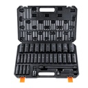 SKYSHALLO 34-Piece 1/2" Drive Deep Impact Socket Set, Metric Sizes 8-36Mm, 6-Point Design, Crafted from Cr-Mo Alloy Steel, Ideal for Automotive Repairs, Comes with Durable Storage Case