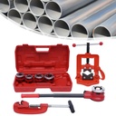 SHZICMY Pipe Threader Ratchet Type with 5 Dies Set Pipe Cutter Threading Tool 1/2" up to 2"