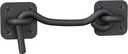 Barn Door Latch - Gate Hook - Barn Door Lock - Hook Latch for Sliding Door Fence Shed Garage - Wrought Iron Heavy Duty Hook and Eye Latch - Black