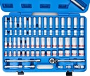 Neiko 02479A 1/2 Inch-Drive Colored Mechanics Tool Ratchet, Socket Set, 68 Piece Standard and Deep SAE Sizes 3/8" to 1-1/4" Metric Sizes 10 Mm to 24 Mm Made with Crv Steel for Auto Repair