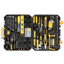 GZXS 198Pcs Household Tool Set Steel Mechanic'S Repair Tools Kit, Black & Yellow