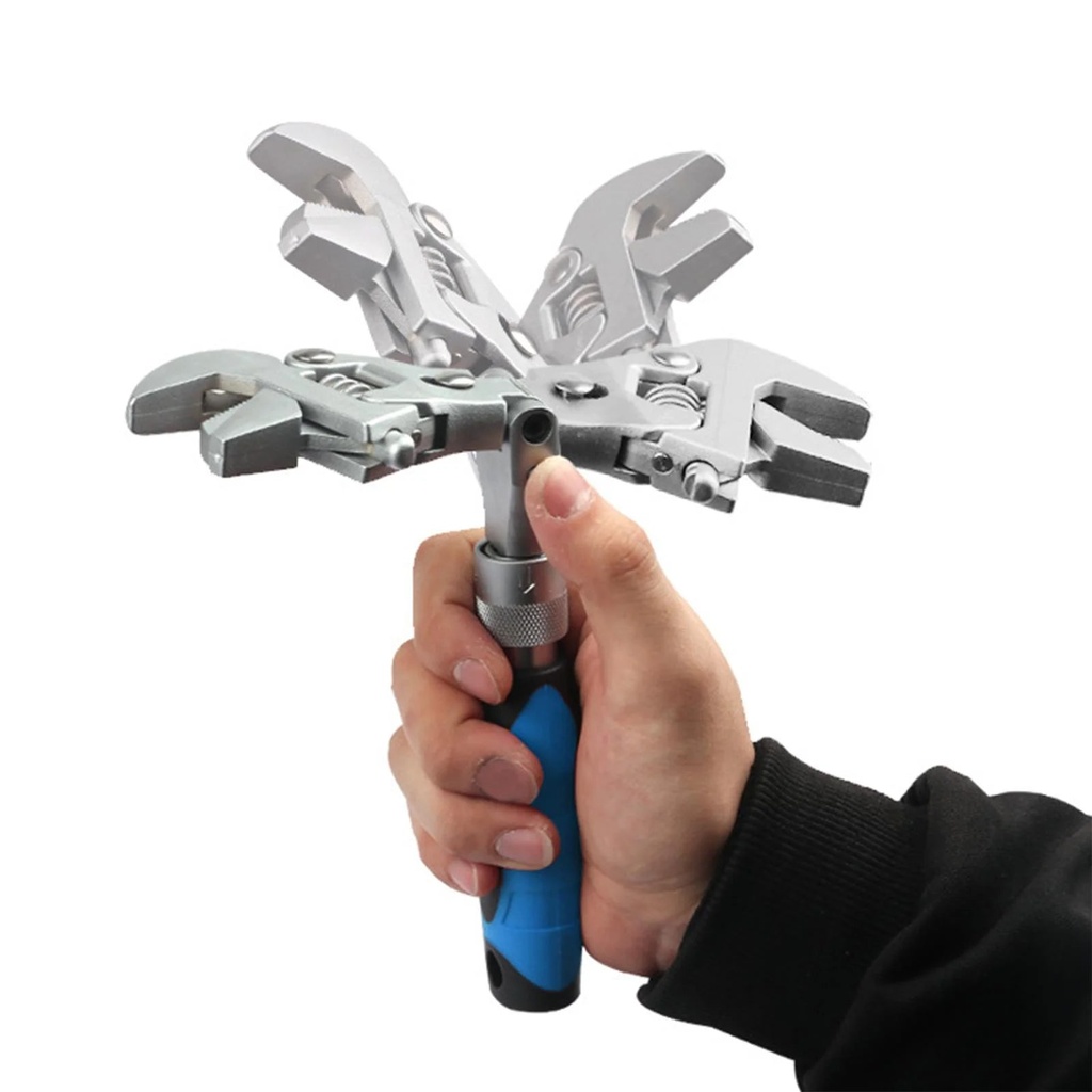 Adjustable Ratchet Wrench for Easy Fastener Access | 5 in 1