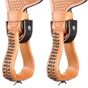 Tough-1 Black Durable Nylon and Leather 2-1/2 Inch Saddle Stirrup Turner Strap