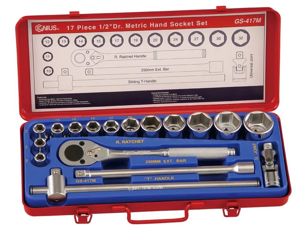 Genius Tools 17 Piece 1/2