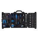 CARTMAN 122 Piece Auto Tool Accessory Set Tool Kit Set Electric Tool Set Drive Socket and Socket Wrench Sets Blue