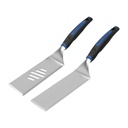 Mr. Bar-B-Q Razor 20 In. Stainless Steel Spatula Set (2-Piece) 08836RZ
