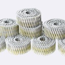 Wire Coil Siding Nails - 2-1/4 X 0.092 Ring Shank 15 Degree Full round Head Siding Nails, 3600 Count Hot-Dipped Galvanized for Rough Nailing of Lathing and Sheathing Materials