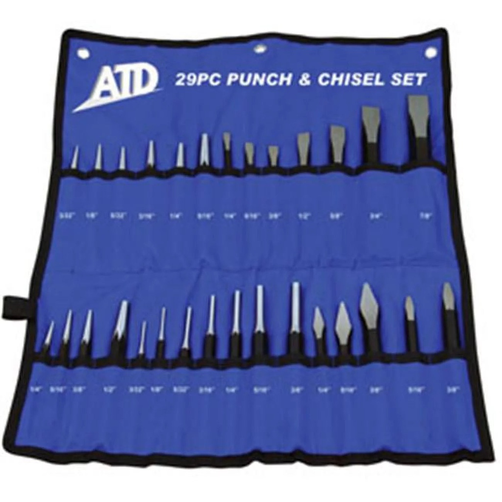 Atd Tools ATD-729 Punch & Chisel Set - 29 Pieces
