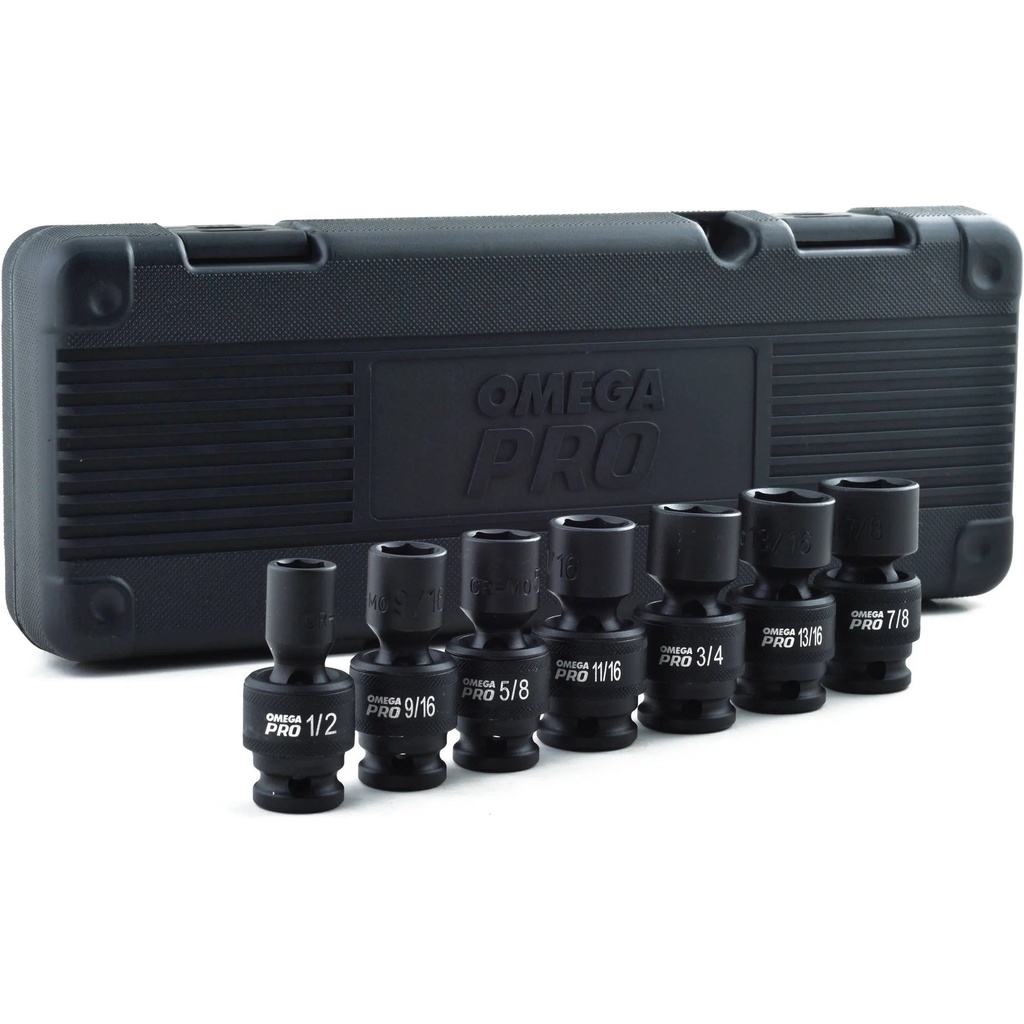 Omega Pro 83020 7-Piece SAE Impact Socket Set - Durable & Reliable