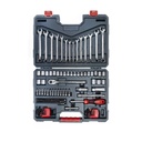 Crescent CTK128C Mechanics Tool Set, Steel, Chrome
