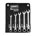 HART 5 Piece Flex Head Ratcheting Wrench Set SAE, New Condition