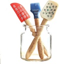 Silicone Spatula Set, Heat Resistant Spatulas, 3Rubber Spatula - 600°F Heat Resistant Non Stick Rubber Kitchen Scraper Spatulas for Cooking, Baking, and Mixing
