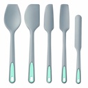 To Encounter Silicone Spatula Set, 5 Pieces Seamless Spatula, Heat-Resistant Turner Spatulas, Nonstick for Baking, Cooking & Mixing, Dishwasher Safe