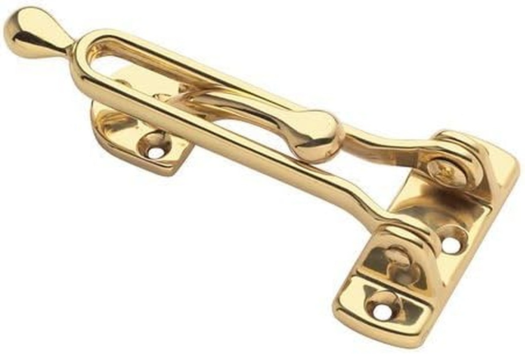 Baldwin Security Door Guard - Lifetime Brass Lock Set
