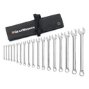 Gearwrench 81917 18Pc SAE Long Pattern Combo Non-Ratcheting Wrench Set