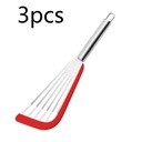 Non-Stick Fish Spatula, Silicone Fish Spatula-Scrambled Eggs, Hamburgers, Steaks, Fish Spatula, Fan-Shaped Cooking Spatula, Leaking Spatula Does Not Hurt the Pan-High Temperature Frying Spatula