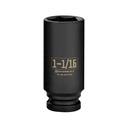 Powerbuilt 1/2 Inch Drive X 1-1/16 Inch 6 Point Deep Impact Socket - 647194