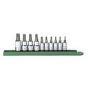 Gearwrench 80722 10 Piece Torx Press Fit [1/4" and 3/8" Drive] Bit Socket Set
