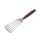 Vintage 3" X 6" Chef'S Slotted Turner, Right or Left Hand, Walnut, Pink or Black Handle