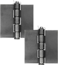 Ilyapa 2 Pack 4X4" Gate Hinges Heavy Duty Butt Hinges for Heavy Gate - Weld to Install, Trailer Gate Hinge for Farm/Garage Gate, Tailgates,Stainless Steel Hinges - Removable Pin