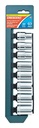 Crescent Assorted Sizes X 1/2 In. Drive Metric 12 Point Socket Set 8 Pc.