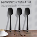 3Pcs Silicone Spoon Spatula Set, Food Grade BPA Free, Heat Resistant up to 600℉, Baking Cooking Mixing Kitchen Utensils
