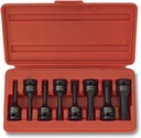 NEIKO 01138B 1/2” Drive Torx Star Driver Bit Socket Set | 8 Piece | T30 to T70 | 3” Length | Cr-Mo Impact Grade