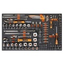 Beta Tools 024500871 M105-Series Mechanics Tool Set with Soft Thermoformed Tray - 116 Piece