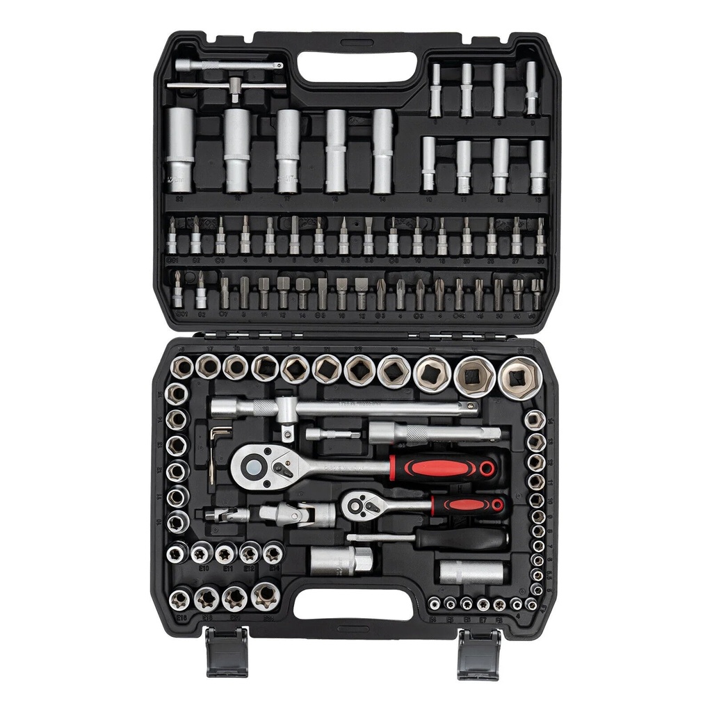 108Pcs Ratchet Wrench Tool Kit - Mechanic's Essential Set