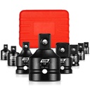 8 Pcs Impact Socket Adapter and Reducer Set, 1/4" 3/8" 1/2" 3/4" Drive Socket Set Adapter with Durable Case