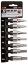 Performance Tool W38890 3/8-Drive Metric Hex Bit Socket Set, 8-Piece
