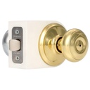 SCHLAGE 564893 Knob Lock Company F40 GEO 505/625 Georgian Privacy Brass/Polished Chrome