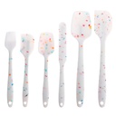 OUNONA Spatula Scraper Silicone Spatulas Butter Cream Cake Baking Peanut Mixing Rubber Spoon Spreader Pastry Kitchen Set Stick