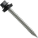 Stainless Steel Metal Roofing Screws (250) 9 X 2" BLACK Hex Head Sheet Metal Roofing Screw. Self-Piercing (SP) Tip Metal to Wood Siding Screws EPDM Washer