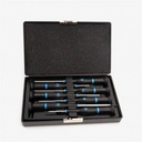 Witte WI89322 Slotted & Phillips Screwdriver Set with Case, Black - 7 Piece