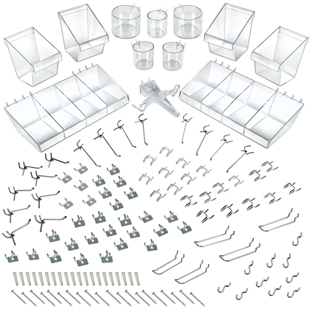Azar 120-Piece Pegboard Organizer Kit for Tools & Crafts