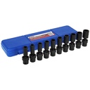 ABN Swivel Deep Impact Socket Set - 10Pc 3/8In 6-Point Universal Socket Set