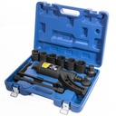 Xtremepowerus Torque Wrench Labor Saving Lug Nut Torque Multiplier with Chrome Vanadium Steel Socket 8Pc Set + Case