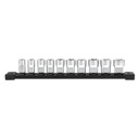 Milwaukee Tool 10Pc 3/8" Metric Sockets with FOUR FLAT Sides