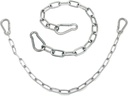 2 Pack Gate Chain Lock for Outdoor Fence, 20 Inches Stainless Steel Gate Chaining Lock with Spring Clasps, Suitable for Horse Goat Dog Cows Stall Fence Barn