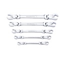 5 Piece Ratcheting Flex Flare Nut Wrench Set- SAE
