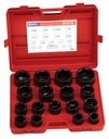 Genius Tools 17 Piece 1" Dr. SAE Impact Socket Set (Cr-Mo) - IS-817S