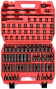 CASOMAN 87 Pcs 3/8" Drive Master Impact Socket Set, Sae&Metric Standard,Deep,Swivel Sockets,Cr-Mo Steel, Includes Star and Inverted Star Socket, Imapct Universal Joint, Extension Bars