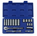 Snap-On Industrial Brands 50664 Williams Socket and Drive Tool Set,3/8" D,18Pcs.
