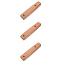 3 Sets Wooden Spatula Handle Griddle Accessories the Tools Frying Pan Handles Replacement Anti-Scald