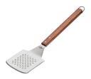K√ºchenprofi Texas Heavy-Duty Stainless Steel Rosewood BBQ Grilling, Turner with Holes and Serrated Edge, 5" X 17" Long