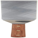 Traditional S8698SQ 8" X 3" Square End Hamburger Turner with Wood Handle