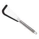 Kuhn Rikon Softedge Stainless Steel 12.5 Inch Slotted Spatula with Graphite Silicone Edge